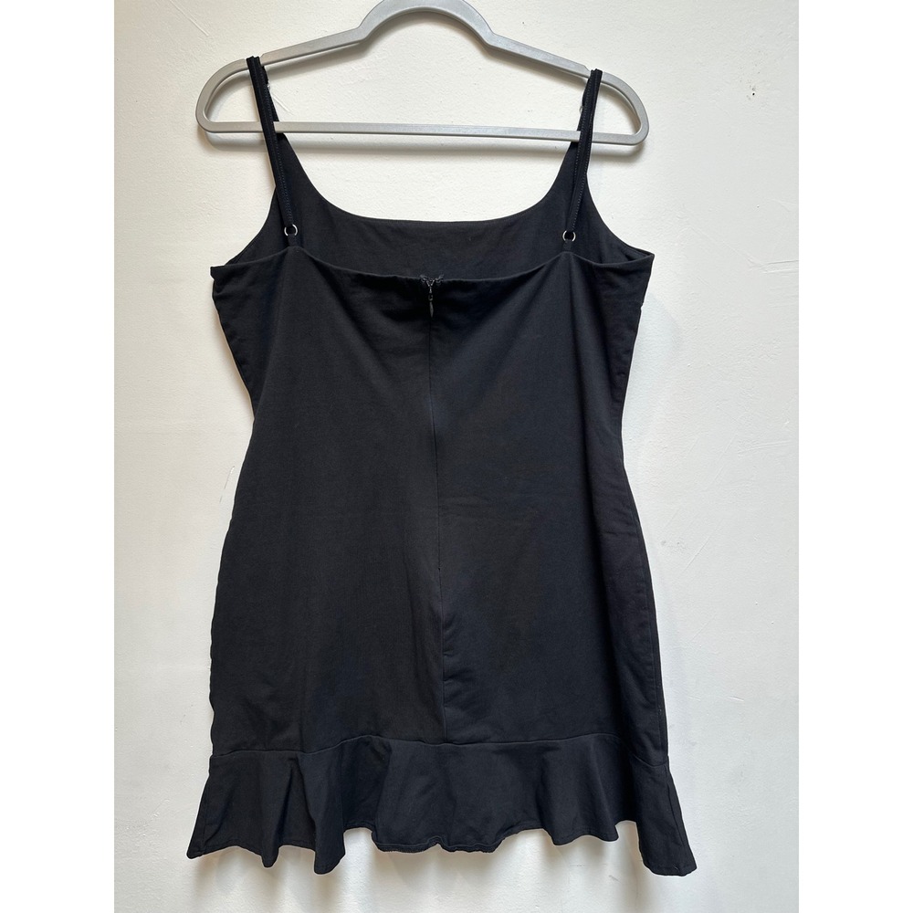 Princess Polly Black Ruffle-Hem Mini Dress - Picture 2 of 4